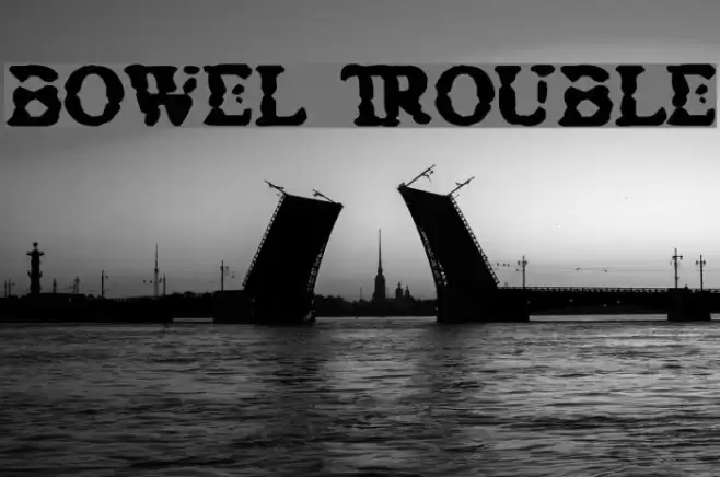 Bowel Trouble Font examples
