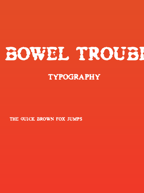 Bowel Trouble Poster