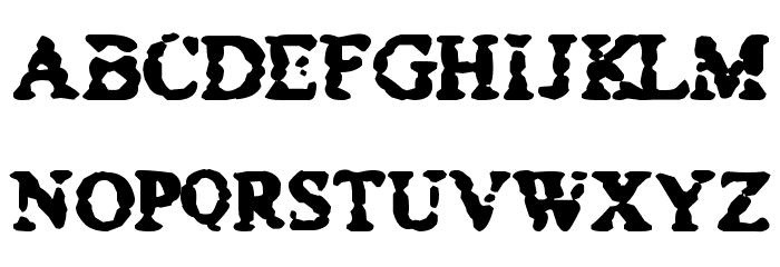 Bowel Trouble Font LOWERCASE