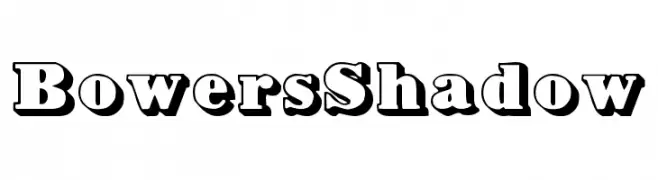 BowersShadow  Fuentes Gratis Descargar