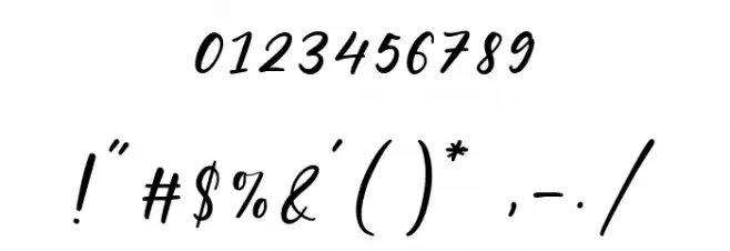 Bowhead Font OTHER CHARS