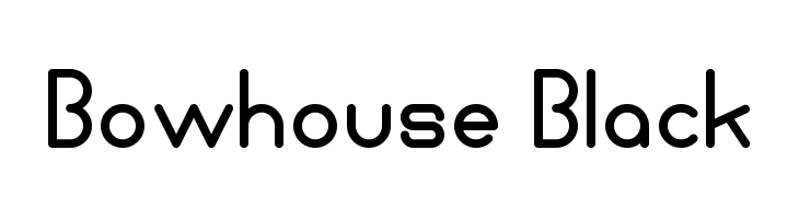 Bowhouse Black  font caratteri gratis
