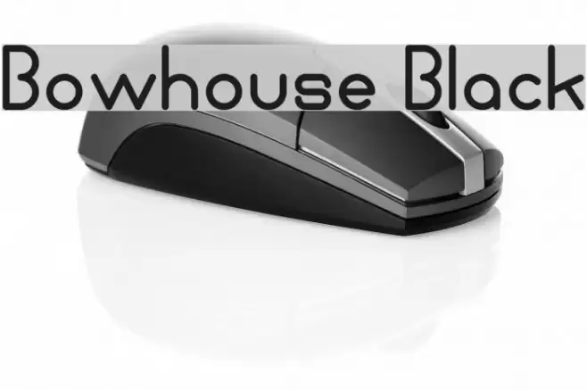 Bowhouse Black Font examples