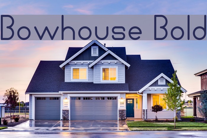 Bowhouse Bold Font examples