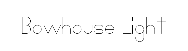Bowhouse Light Font