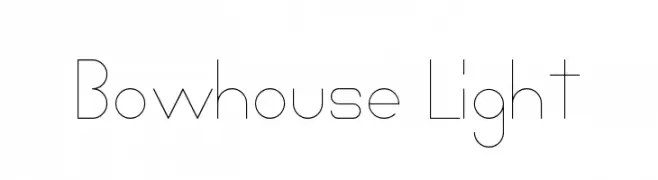 Bowhouse Light  नि: शुल्क फ़ॉन्ट्स डाउनलोड