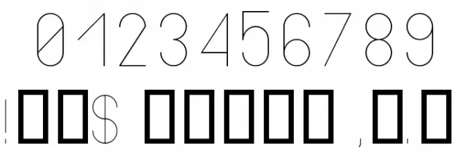 Bowhouse Light Font OTHER CHARS