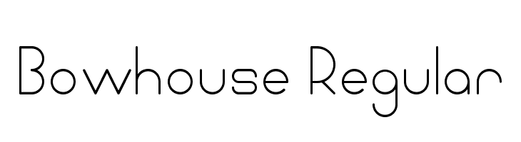 Bowhouse Regular Font