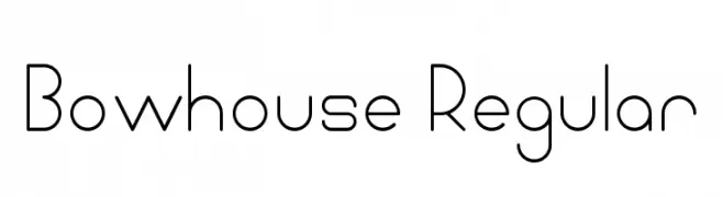 Bowhouse Regular  नि: शुल्क फ़ॉन्ट्स डाउनलोड