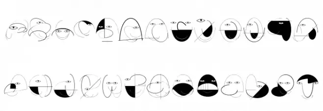 Bowing خط أحرف صغيرة