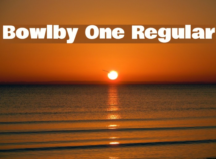 Bowlby One Regular Font examples
