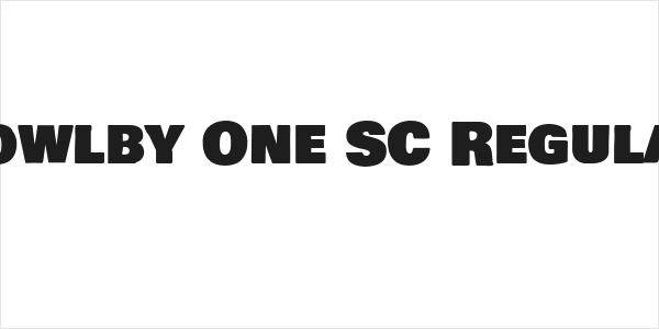 Bowlby One SC Regular Logo