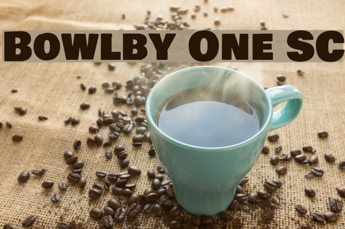 Bowlby One SC फ़ॉन्ट examples