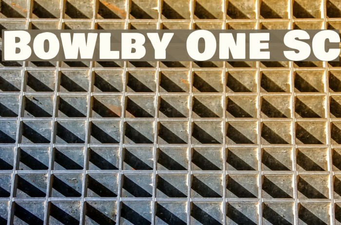 Bowlby One SC फ़ॉन्ट examples