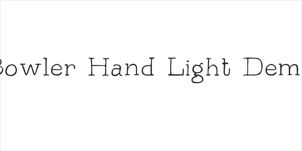Bowler Hand Light Demo Logo