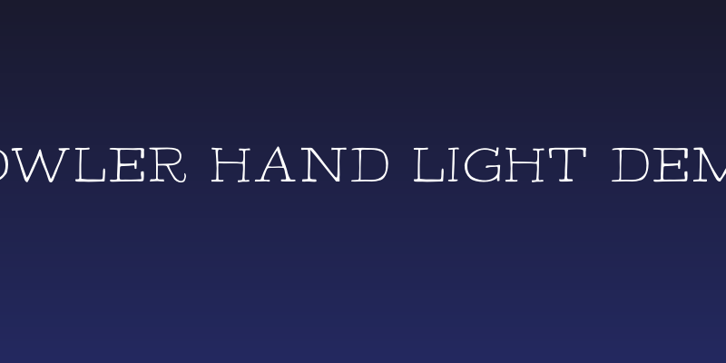 Bowler Hand Light Demo Social Header