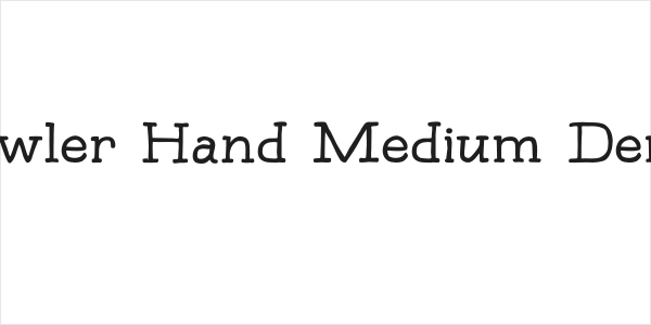 Bowler Hand Medium Demo Logo