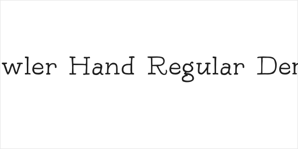 Bowler Hand Regular Demo Logo
