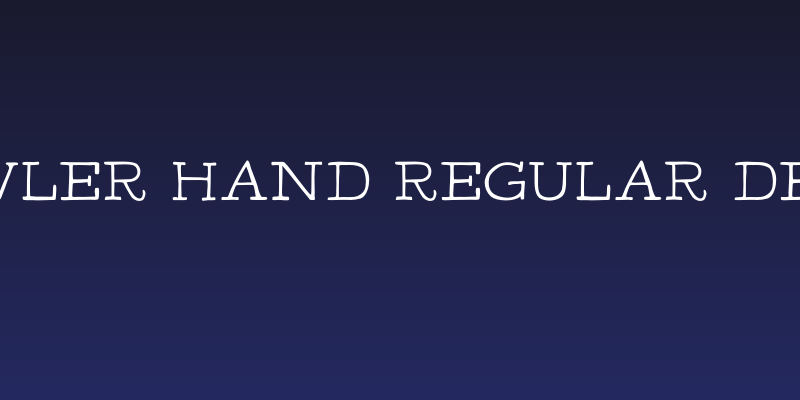 Bowler Hand Regular Demo Social Header