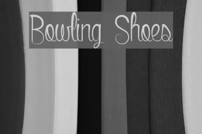 Bowling Shoes Font examples