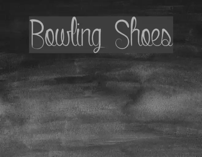 Bowling Shoes Font examples