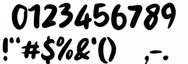 Bowling Font OTHER CHARS