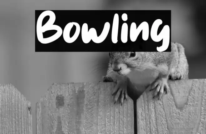 Bowling Font examples
