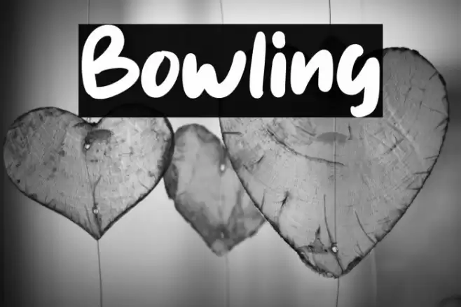 Bowling Font examples