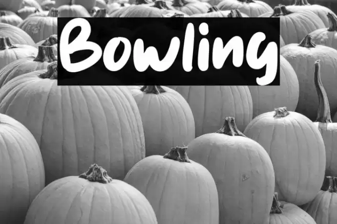 Bowling Font examples