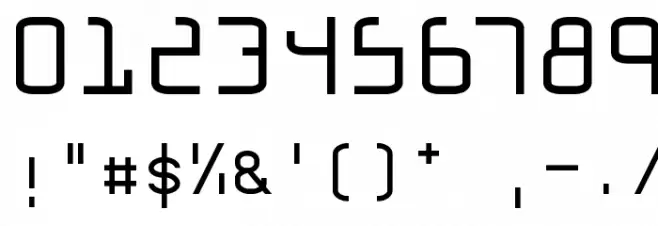 Bowman フォント その他の文字
