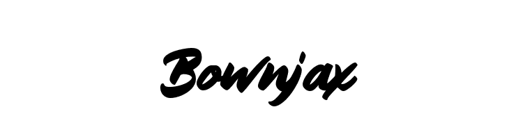 Bownjax  les polices de caractères gratuit tlcharger