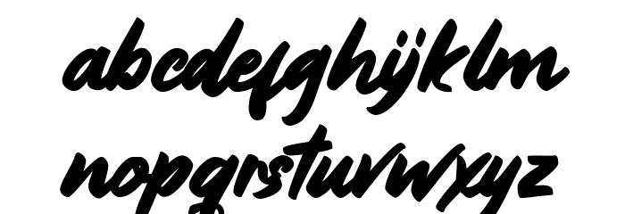 Bownjax Font LOWERCASE