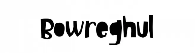 Bowreghul  免费字体下载
