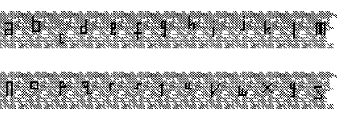 Bowser Rampages Again Regular Font LOWERCASE