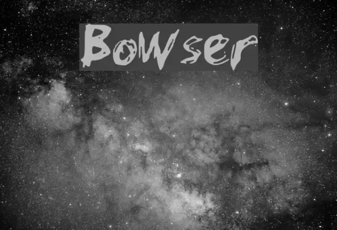 Bowser Шрифта examples