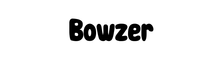 Bowzer  フリーフォントのダウンロード