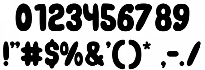 Bowzer Font OTHER CHARS