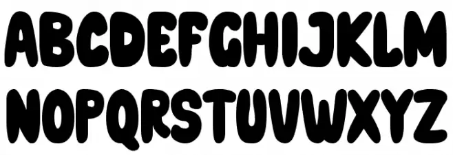 Bowzer Schriftart Groß