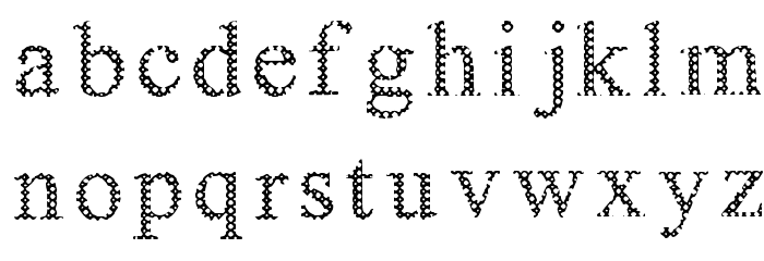 Box And Boxes Font LOWERCASE