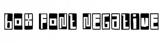 Box Font Negative  baixar fontes gratis