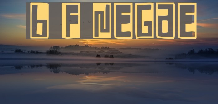 Box Font Negative Font examples