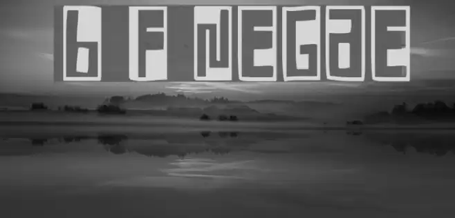 Box Font Negative フォント examples