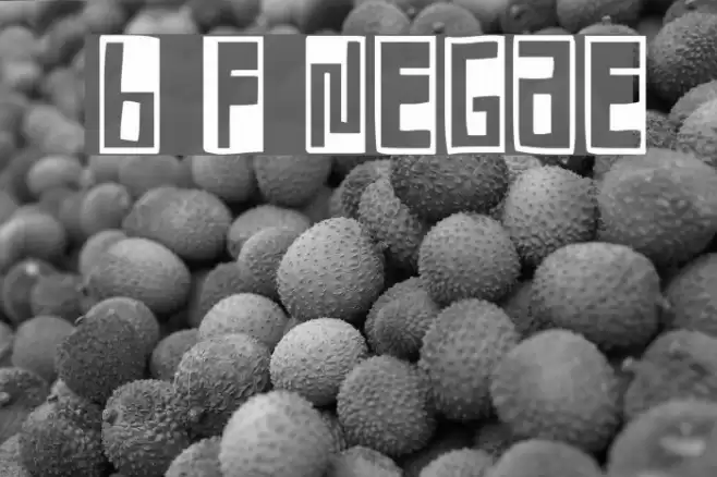 Box Font Negative フォント examples