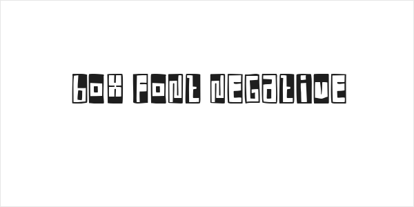 Box Font Negative Logo