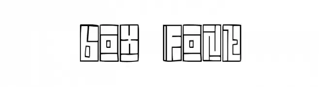 Box Font  नि: शुल्क फ़ॉन्ट्स डाउनलोड