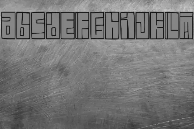 Box Font Schriftart examples