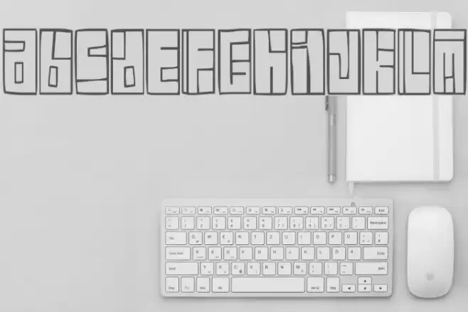 Box Font Schriftart examples