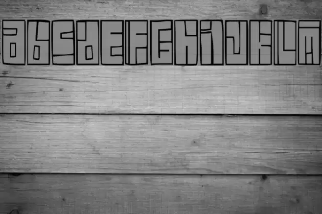 Box Font Schriftart examples