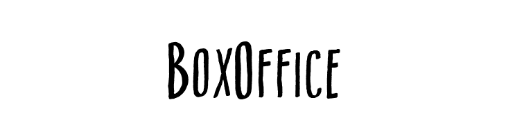 Box Office फ़ॉन्ट