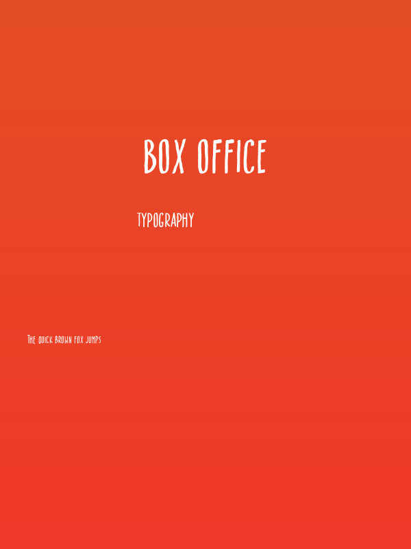 Box Office Poster